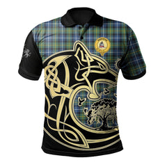 MacNeil of Barra Ancient Tartan Polo Shirt Viking Wolf