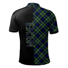 MacNeil of Colonsay Modern Tartan Polo Shirt Half of Me - Cross Style