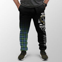 MacNeill Of Barra Ancient Tartan Crest Jogger Sweatpants - Alba Celtic Style