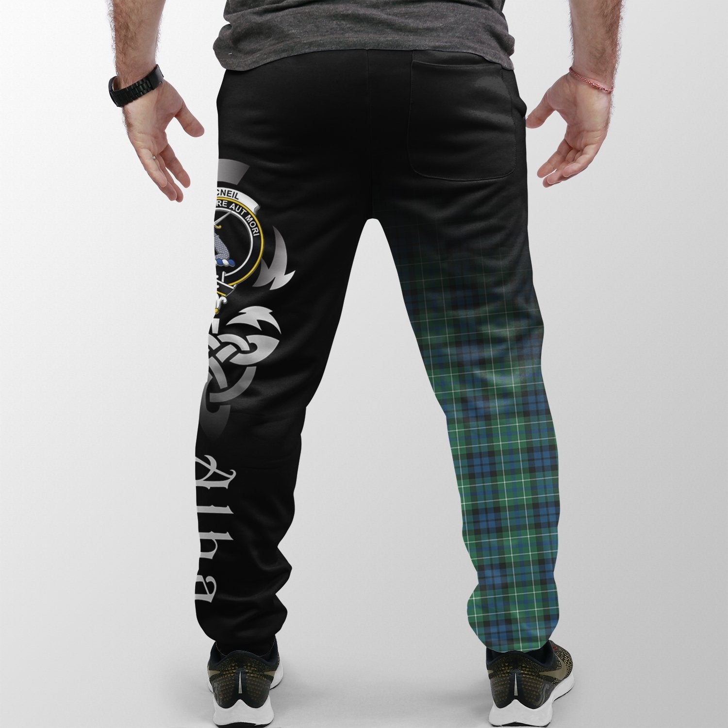 MacNeill Of Colonsay Ancient Tartan Crest Jogger Sweatpants - Alba Celtic Style