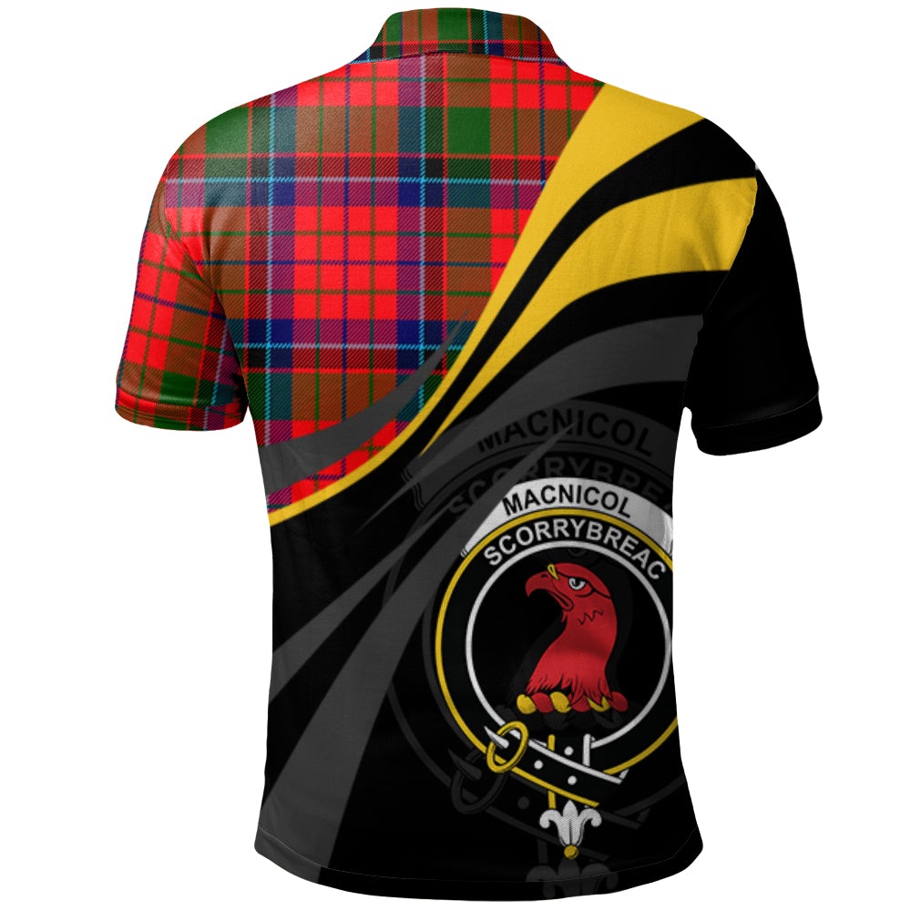 MacNicol of Scorrybreac Tartan Polo Shirt - Royal Coat Of Arms Style