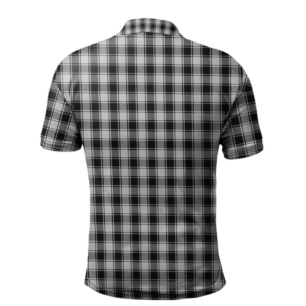 MacPhee Black and White Tartan Polo Shirt