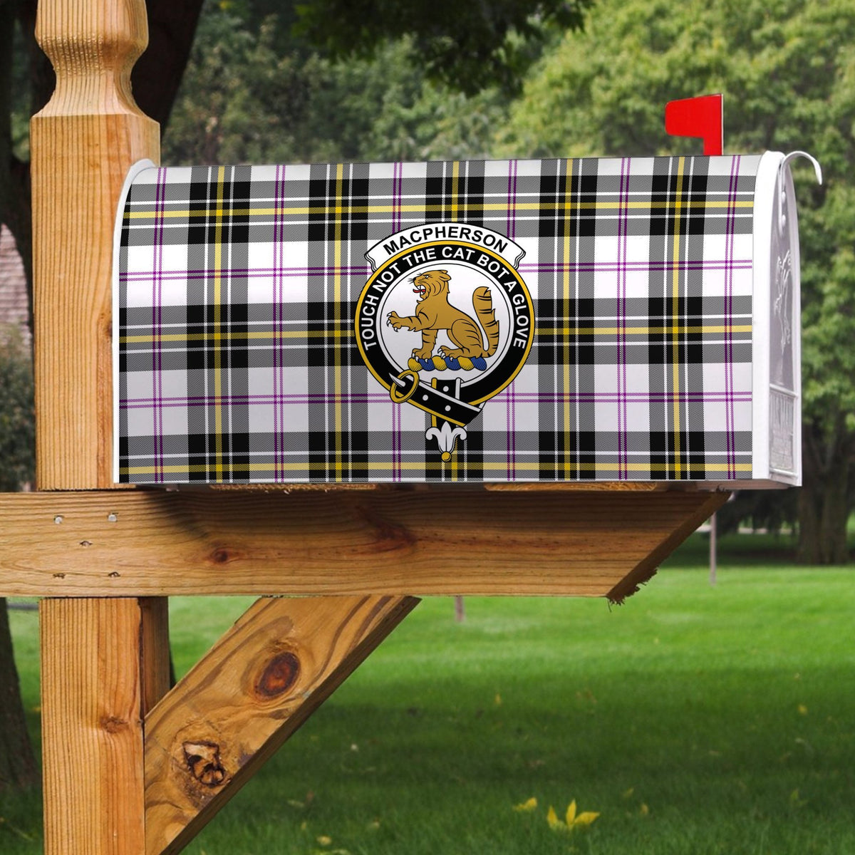 MacPherson Dress Modern Tartan Crest Mailbox