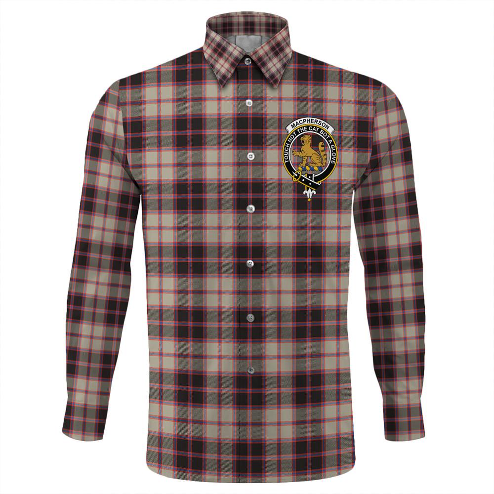 MacPherson Hunting Ancient Tartan Long Sleeve Button Shirt