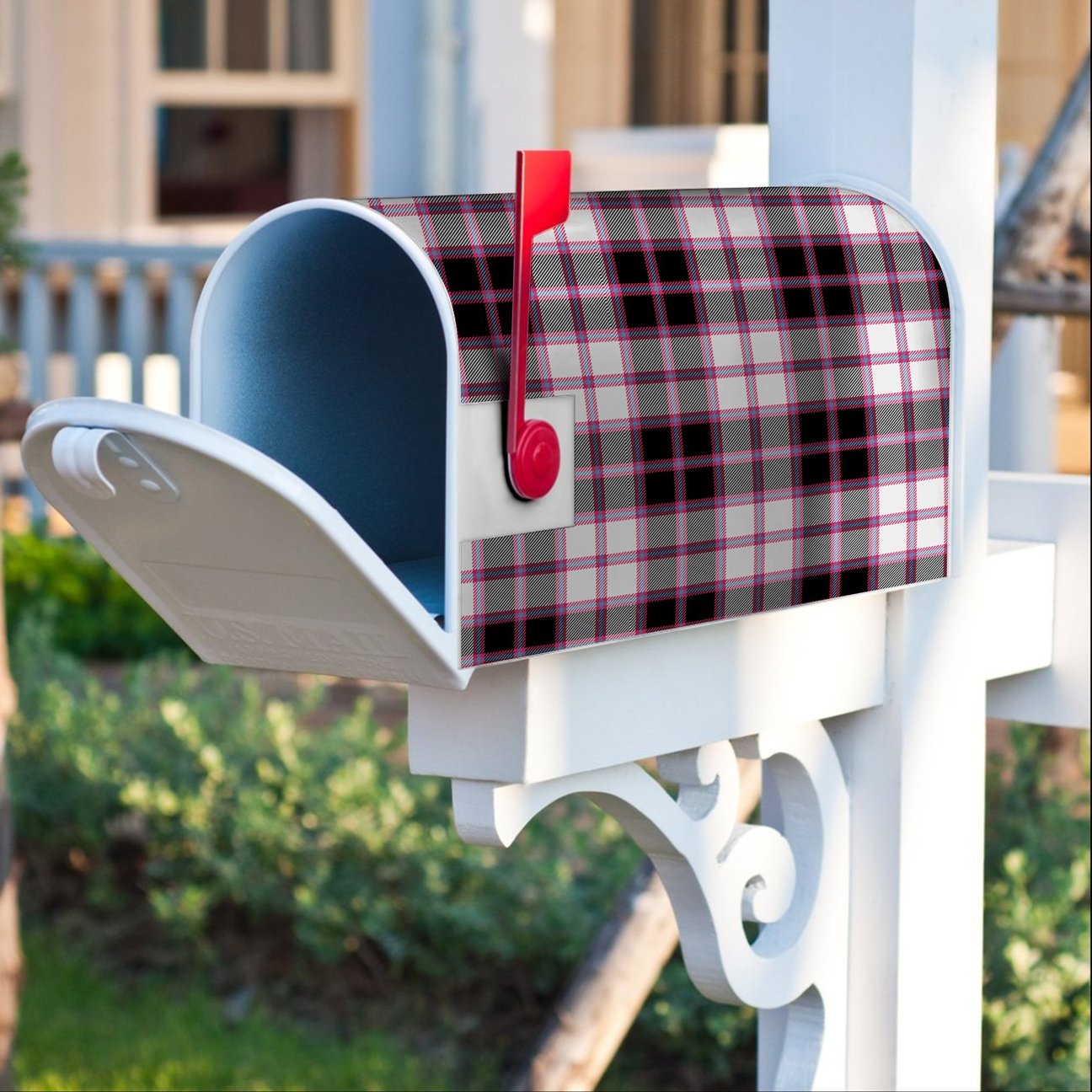 MacPherson Hunting Modern Tartan Crest Mailbox