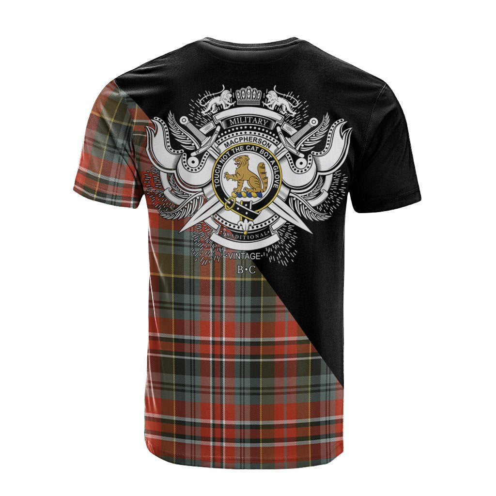 MacPherson Weathered Tartan - Military T-Shirt