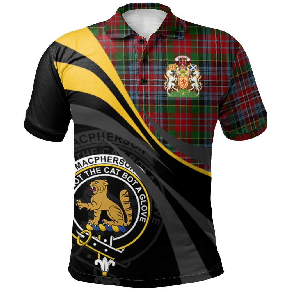MacPherson 06 Tartan Polo Shirt - Royal Coat Of Arms Style