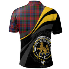 MacPherson 08 Tartan Polo Shirt - Royal Coat Of Arms Style