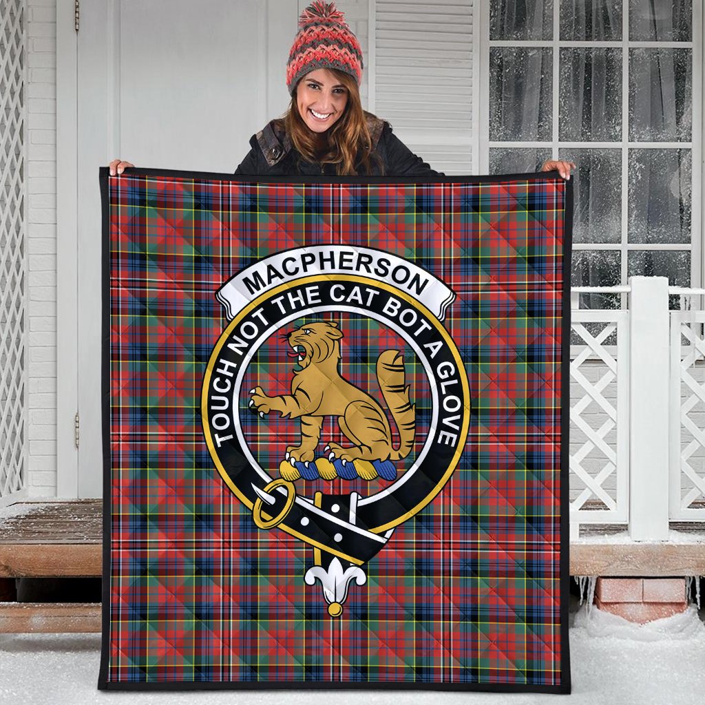 MacPherson Ancient Tartan Crest Quilt