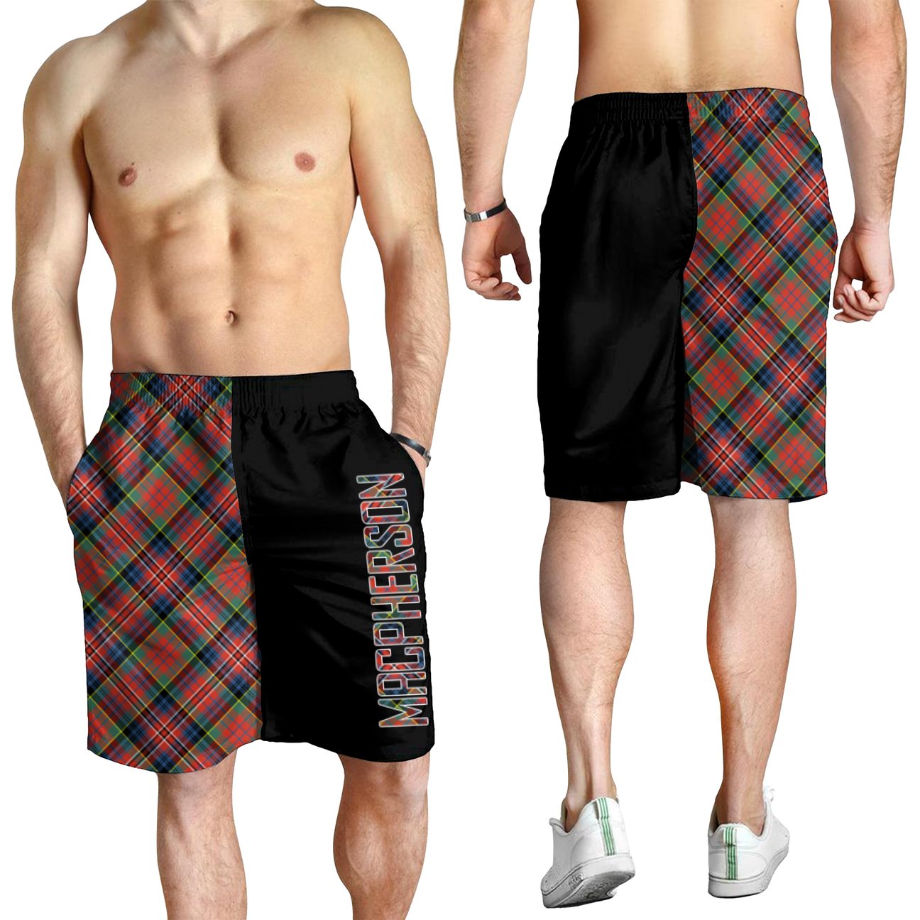 MacPherson Ancient Tartan Crest Men's Short - Cross Style