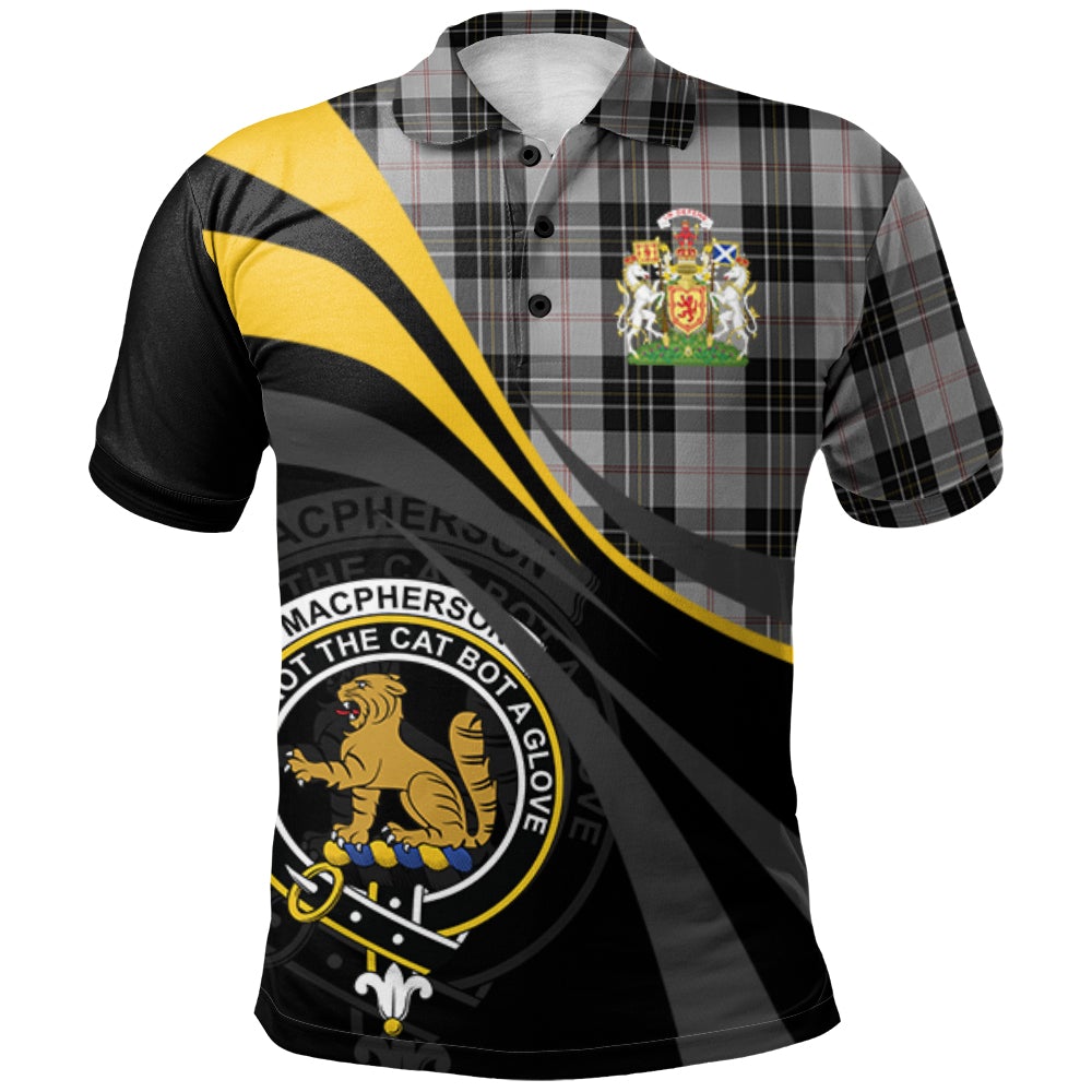 MacPherson Dress 01 Tartan Polo Shirt - Royal Coat Of Arms Style