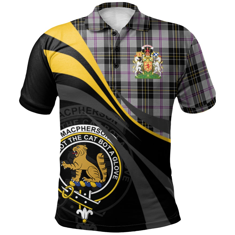 MacPherson Dress 02 Tartan Polo Shirt - Royal Coat Of Arms Style