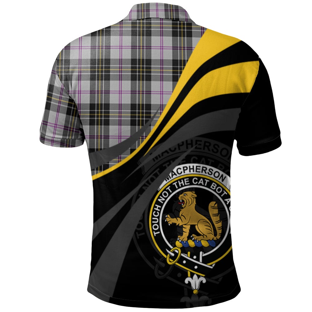 MacPherson Dress 02 Tartan Polo Shirt - Royal Coat Of Arms Style