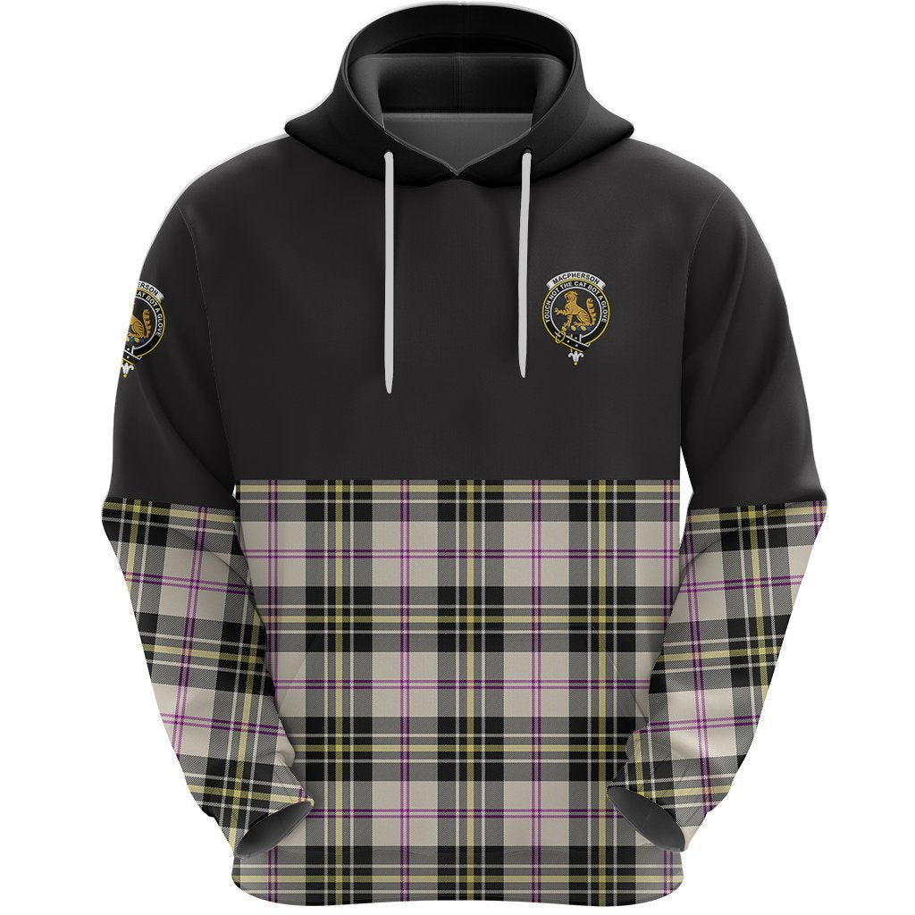 MacPherson Dress Ancient Clan Half Of Tartan Hoodie