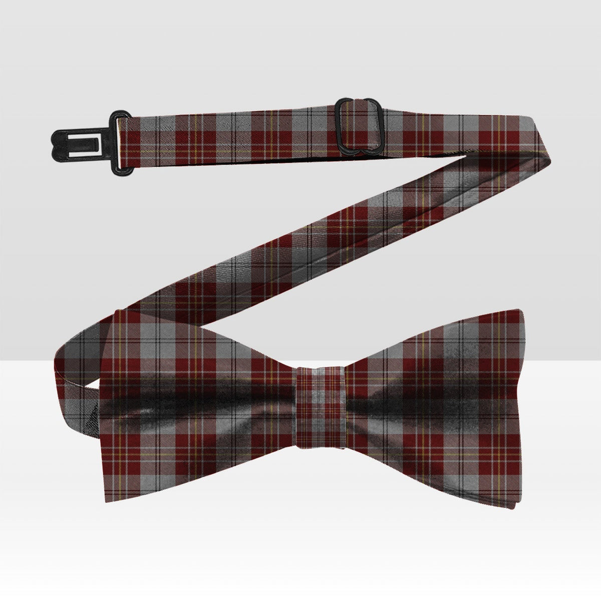 MacPherson Dress Burgundy Tartan Bow Tie