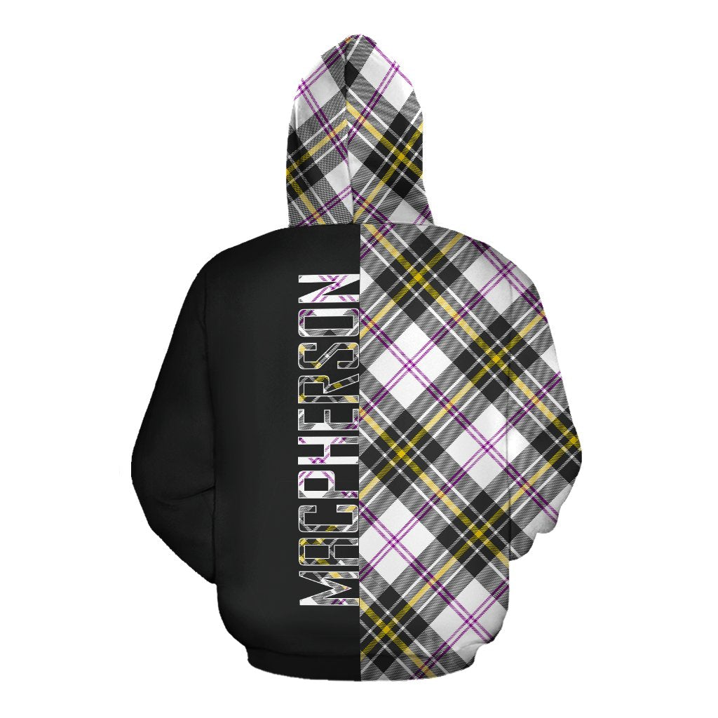 MacPherson Dress Modern Tartan Hoodie Half of Me - Cross Style