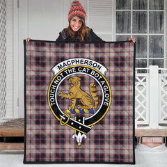 MacPherson Hunting Ancient Tartan Crest Quilt