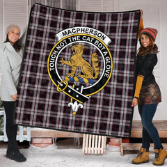 MacPherson of Pitmain Tartan Crest Quilt