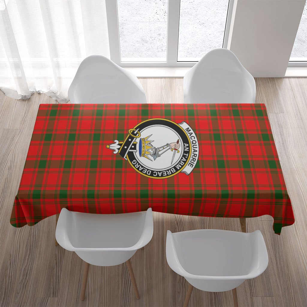 MacQuarrie Tartan Crest Tablecloth