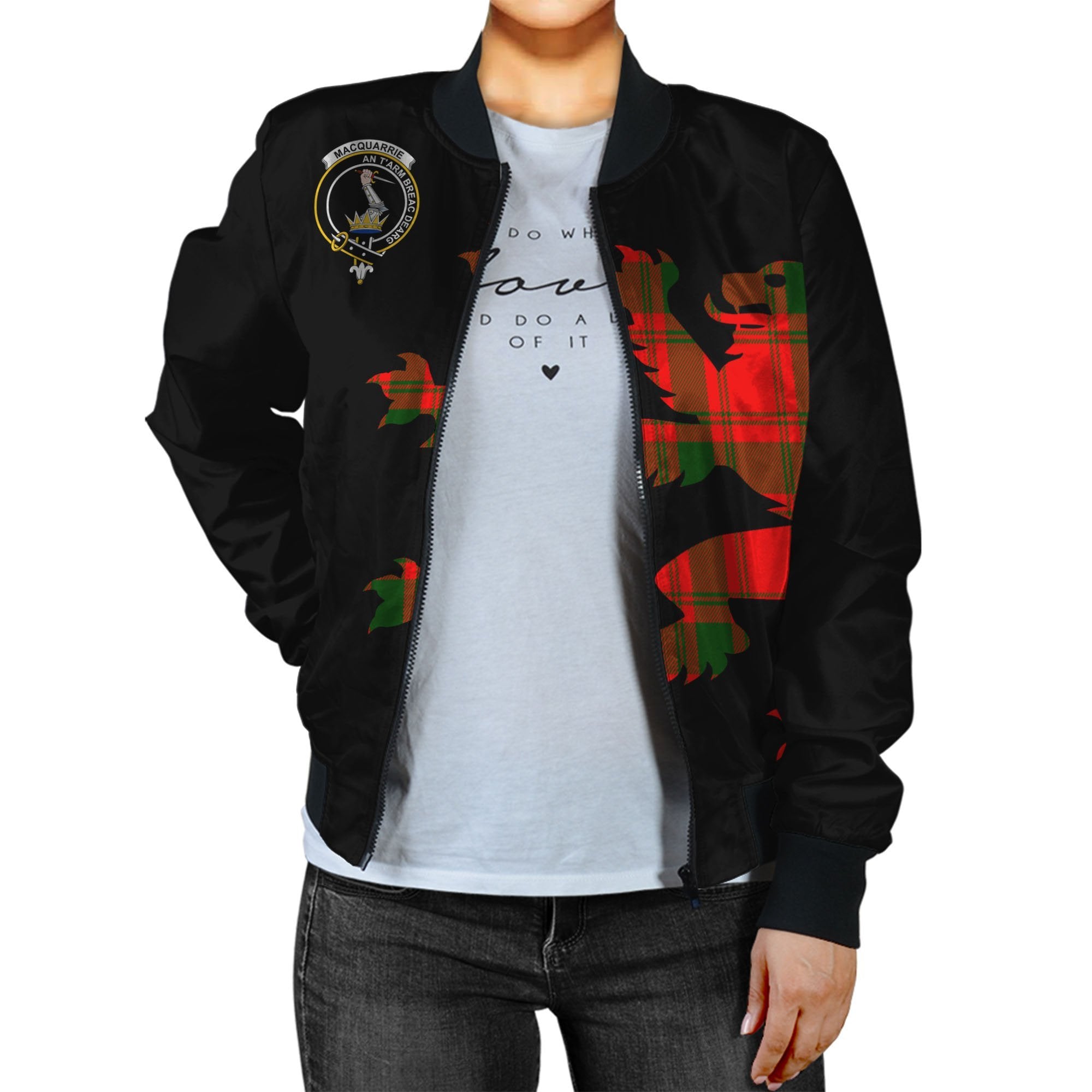 MacQuarrie Tartan Bomber Jacket Lion & Thistle