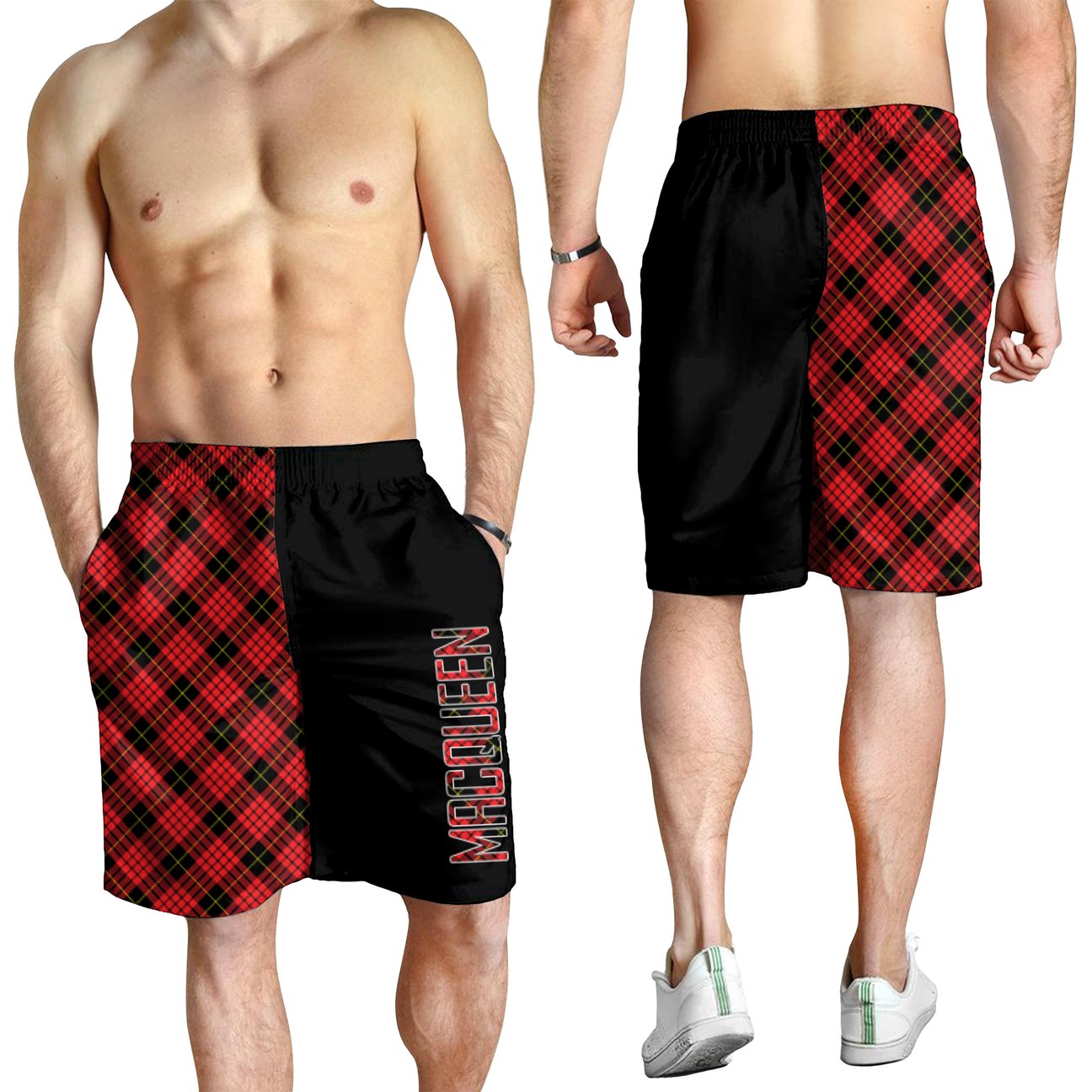 MacQueen Modern Tartan Crest Men's Short - Cross Style