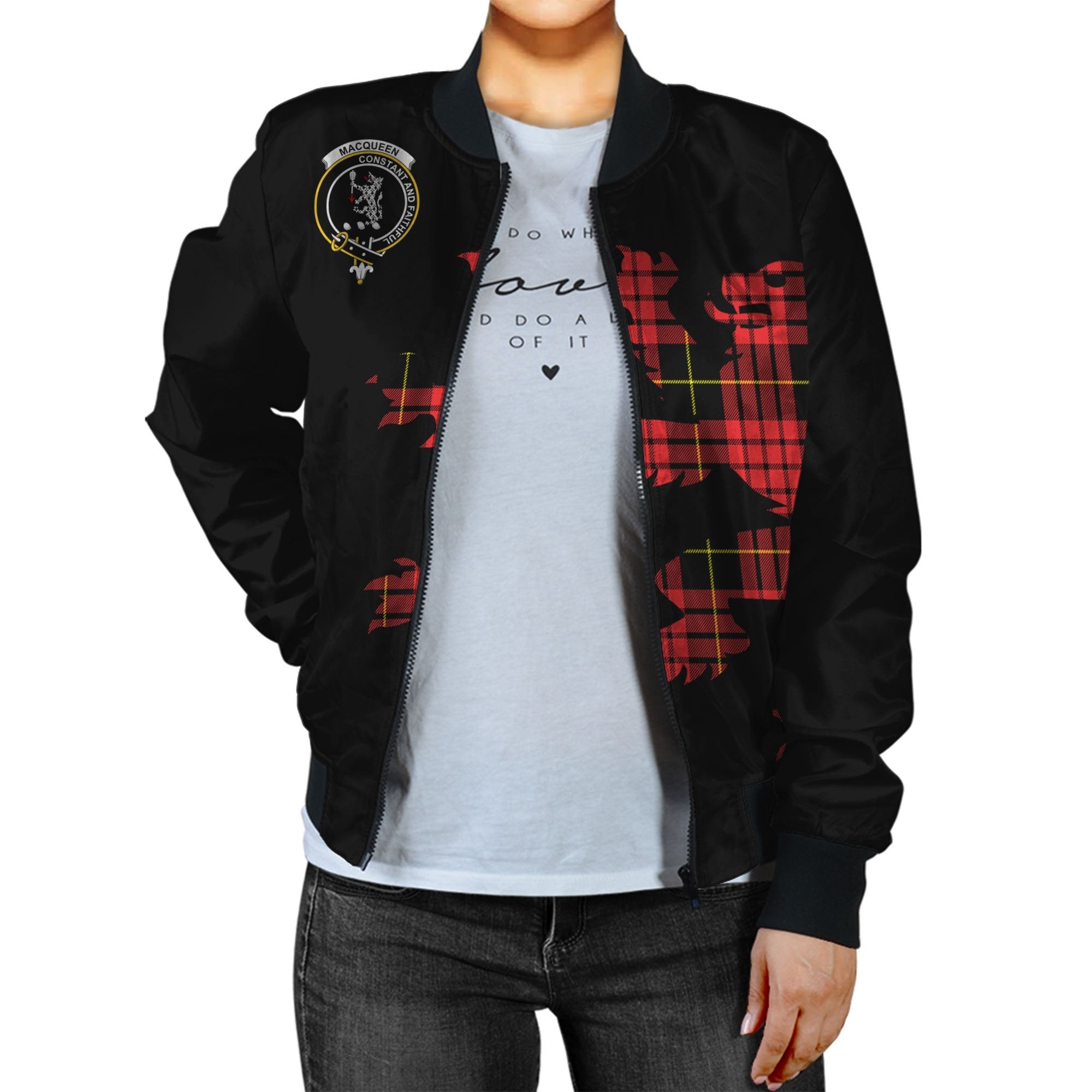 MacQueen Tartan Bomber Jacket Lion & Thistle