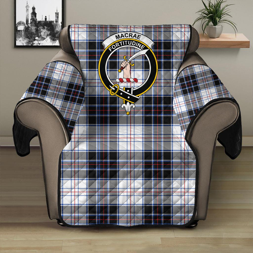 MacRae Dress Modern Tartan Crest Sofa Protector