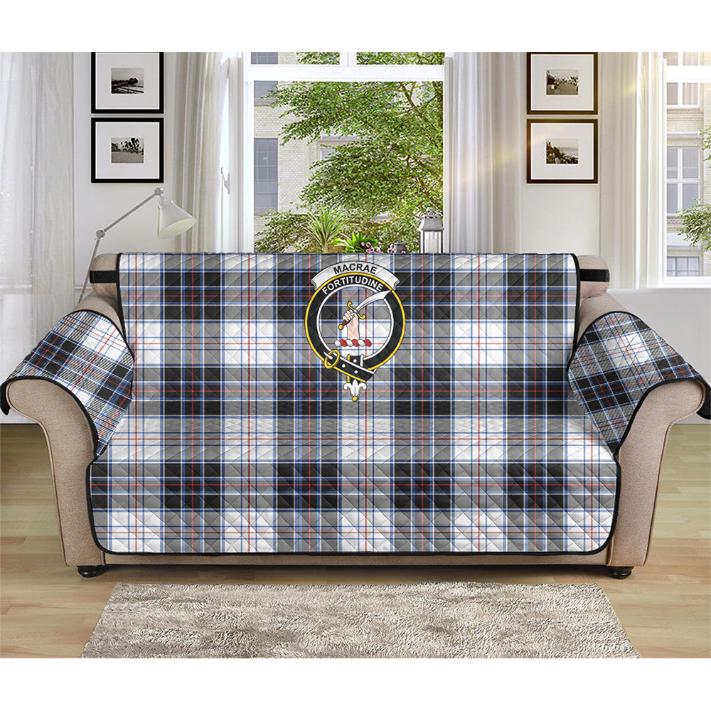 MacRae Dress Modern Tartan Crest Sofa Protector