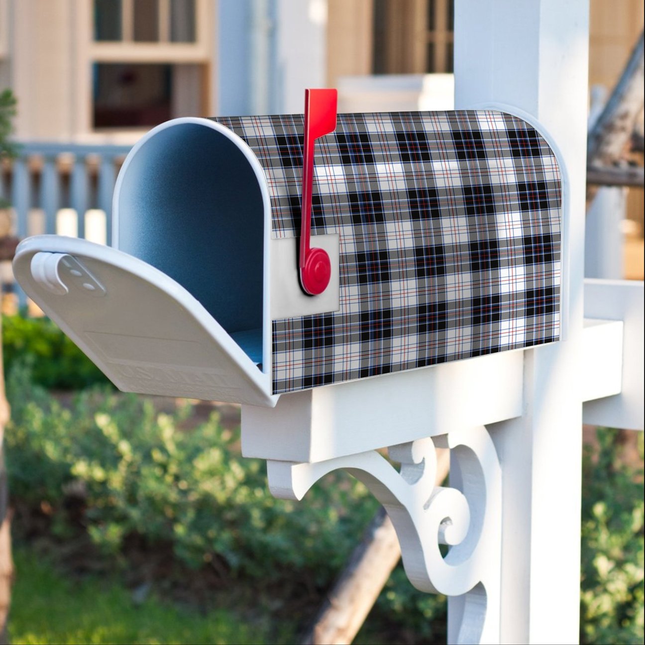 MacRae Dress Modern Tartan Crest Mailbox