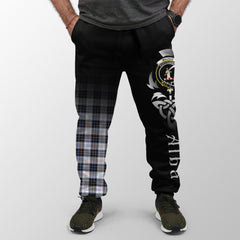 MacRae Dress Modern Tartan Crest Jogger Sweatpants - Alba Celtic Style