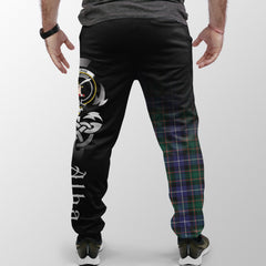 MacRae Hunting Modern Tartan Crest Jogger Sweatpants - Alba Celtic Style