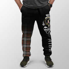 MacRae Hunting Weathered Tartan Crest Jogger Sweatpants - Alba Celtic Style