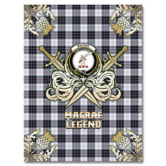 MacRae Dress Modern Tartan Gold Courage Symbol Blanket