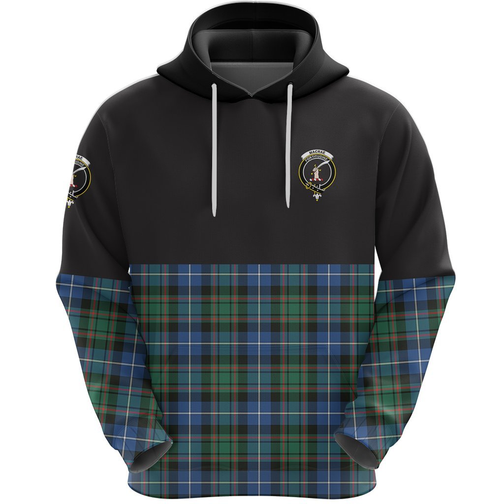 MacRae Hunting Ancient Clan Half Of Tartan Hoodie