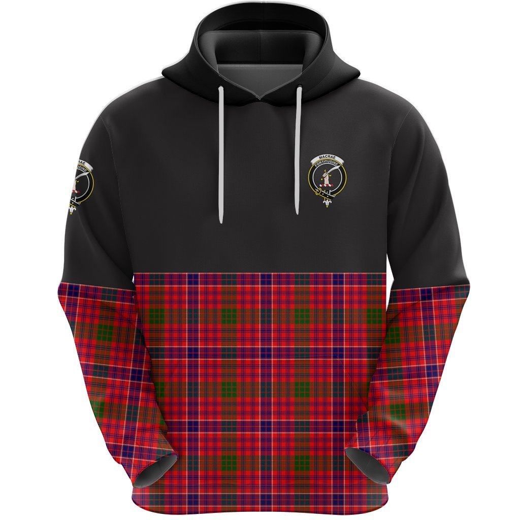 MacRae Modern Clan Half Of Tartan Hoodie