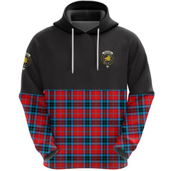 MacTavish Modern Clan Half Of Tartan Hoodie