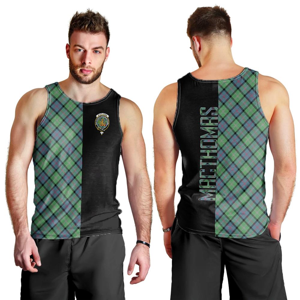 MacThomas Ancient Tartan Crest Men's Tank Top - Cross Style