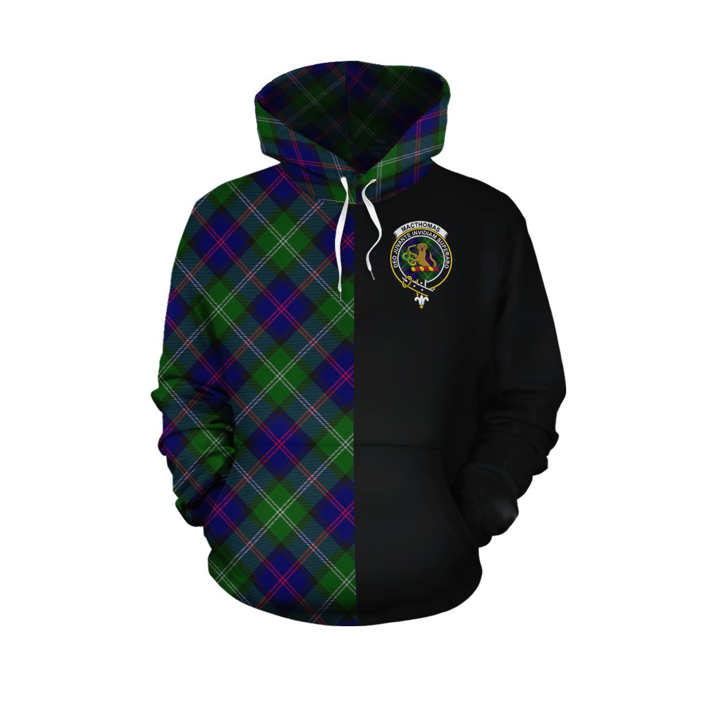 MacThomas Modern Tartan Hoodie Half of Me - Cross Style