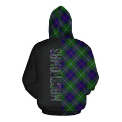 MacThomas Modern Tartan Hoodie Half of Me - Cross Style