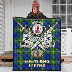 Maitland Tartan Crest Legend Gold Royal Premium Quilt