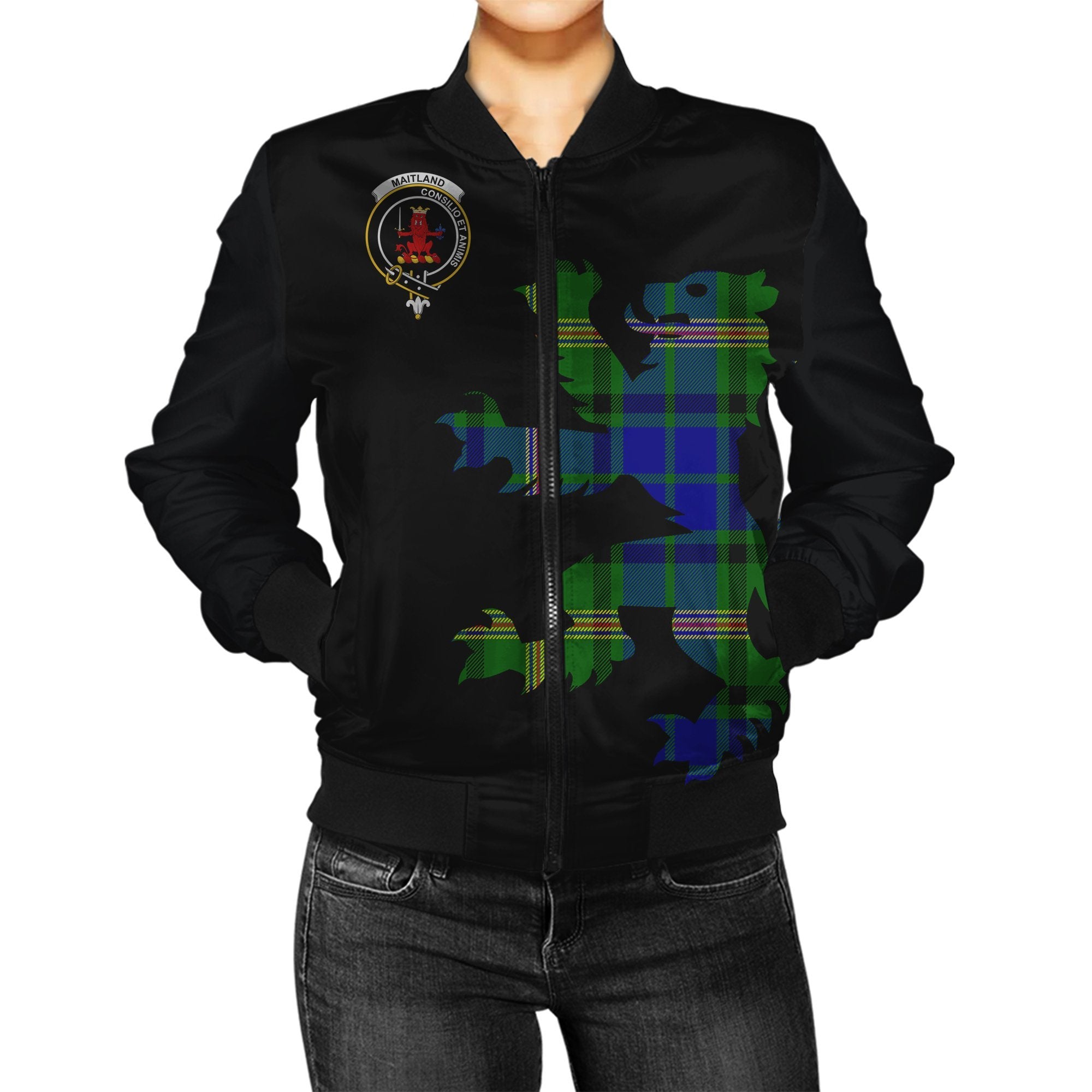 Maitland Tartan Bomber Jacket Lion & Thistle