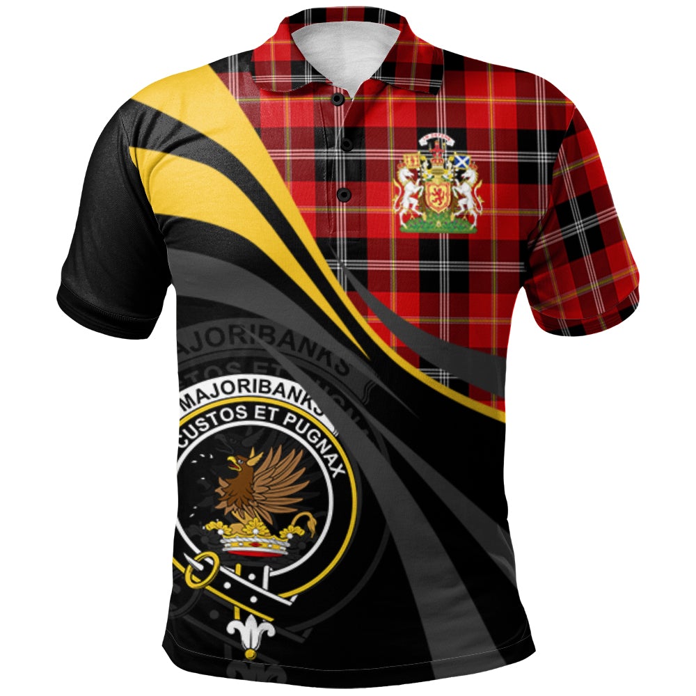 Marjoribanks Tartan Polo Shirt - Royal Coat Of Arms Style