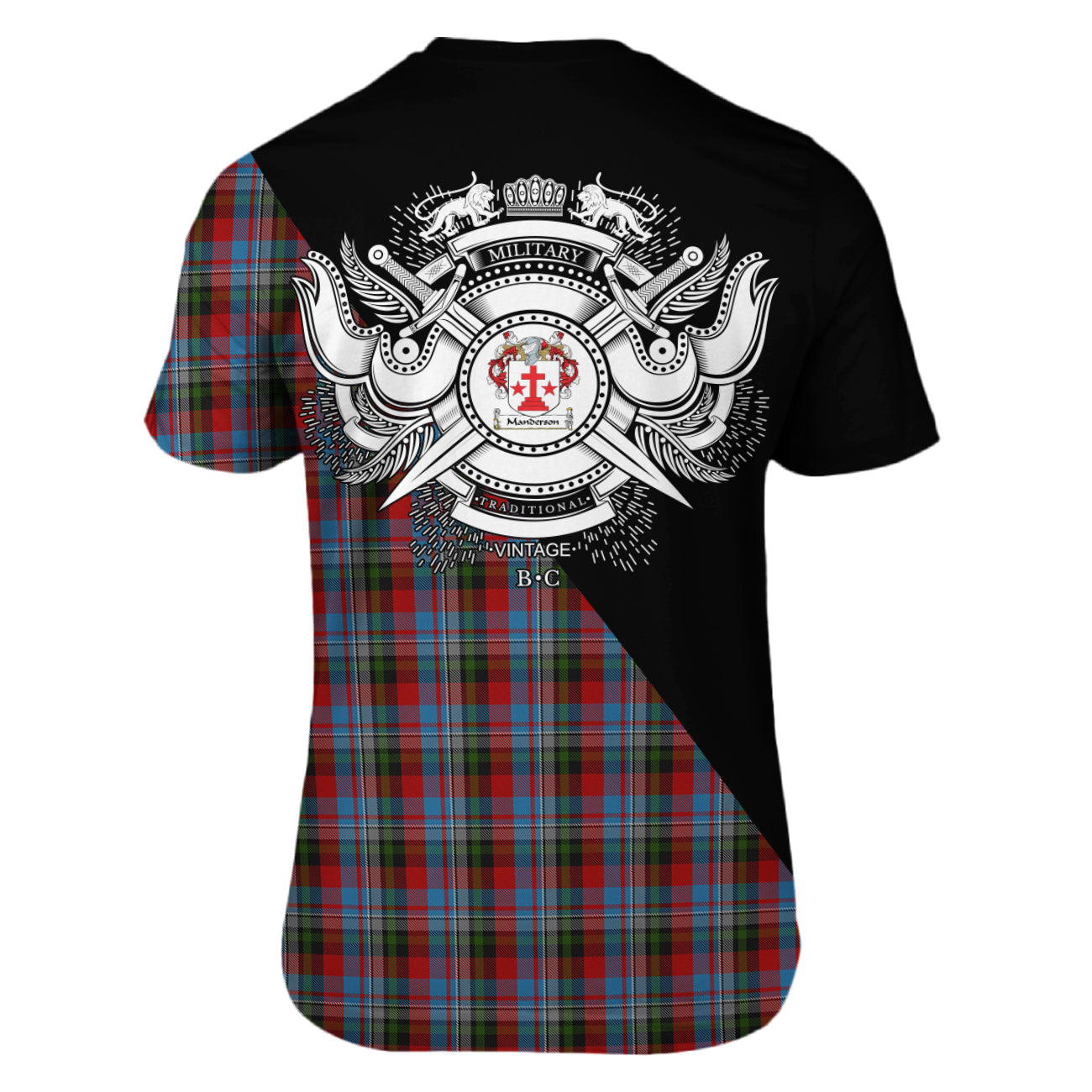 Manderson 02 Tartan - Military T-Shirt