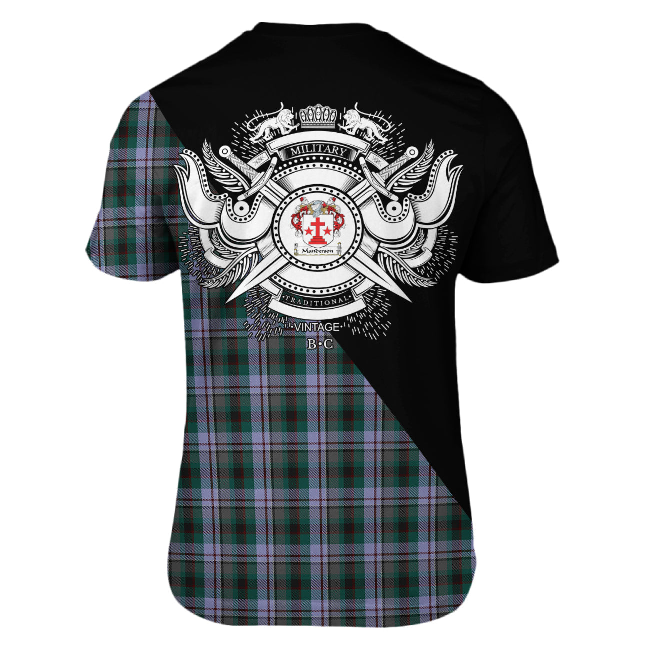 Manderson Tartan - Military T-Shirt