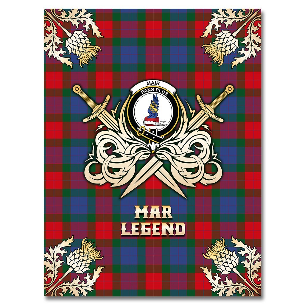 Mar Tartan Gold Courage Symbol Blanket