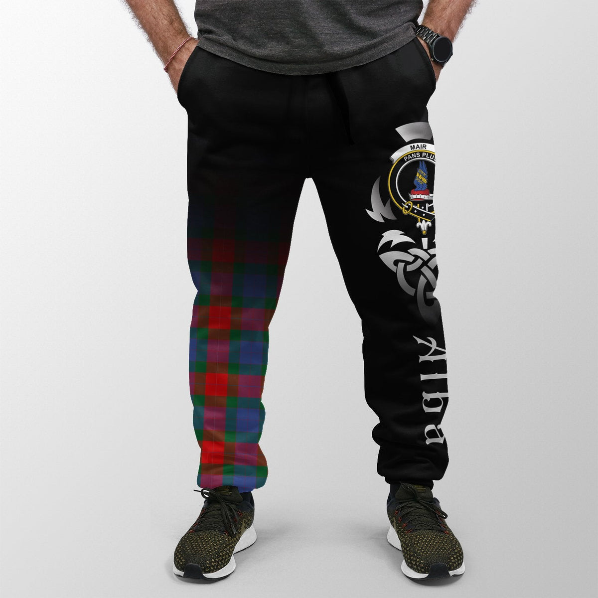 Mar Tartan Crest Jogger Sweatpants - Alba Celtic Style