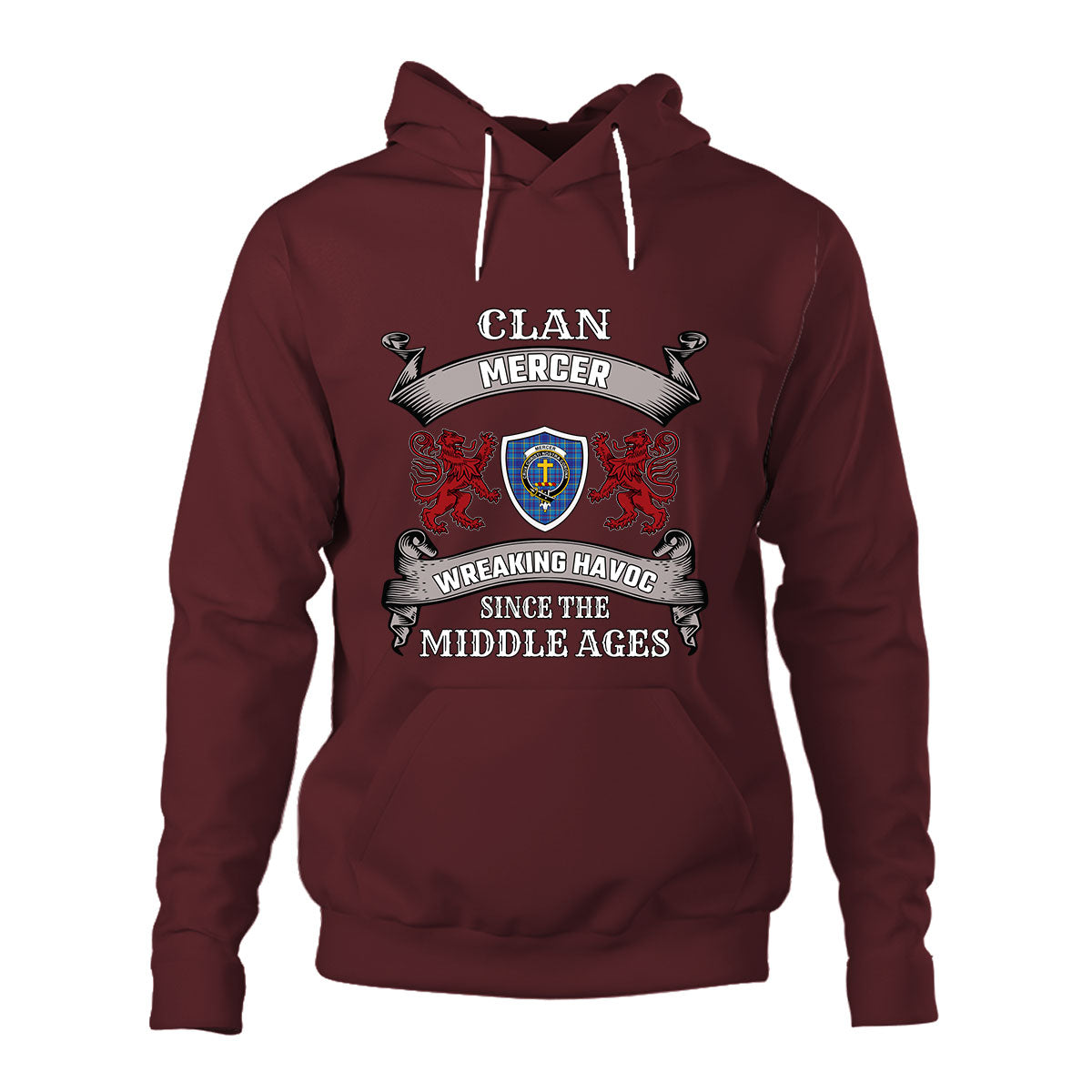 Mercer Family Tartan - 2D Unisex Hoodie
