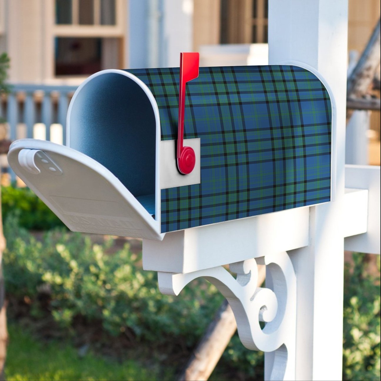 Matheson Hunting Ancient Tartan Crest Mailbox