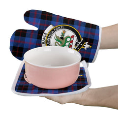 Maule Tartan Crest Oven Mitt And Pot Holder (2 Oven Mitts + 1 Pot Holder)