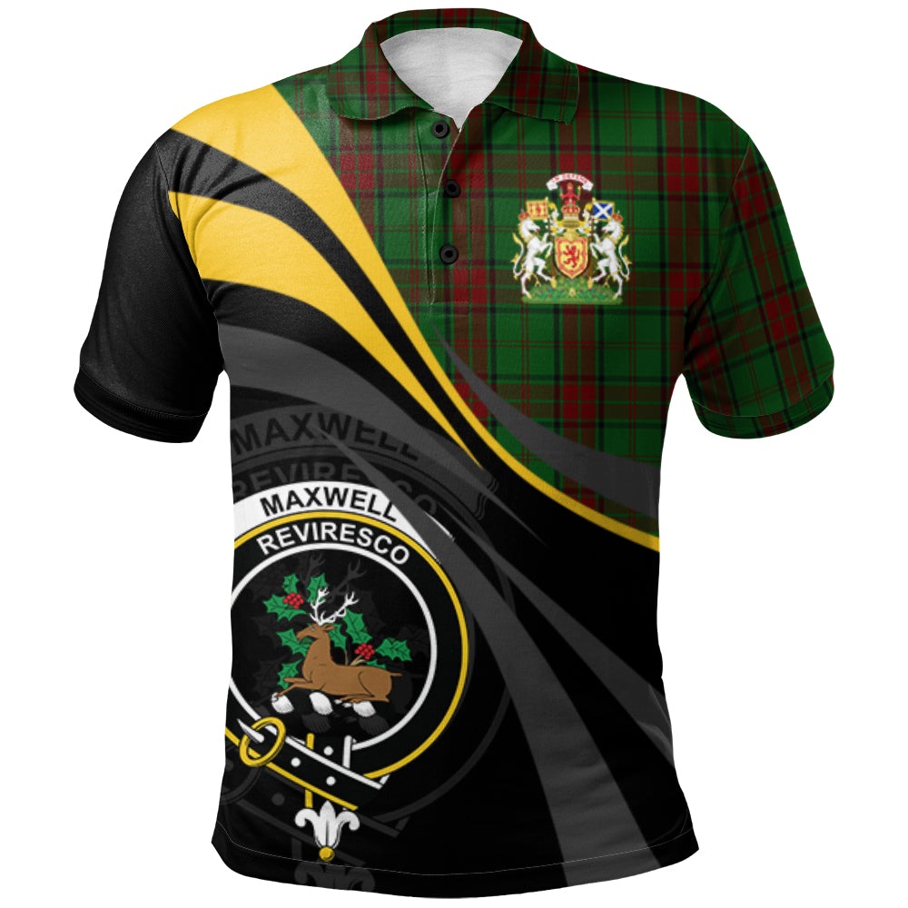 Maxwell Hunting Tartan Polo Shirt - Royal Coat Of Arms Style